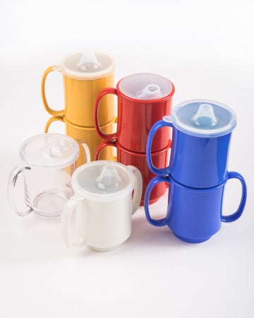 24 Two handled mugs - Clear