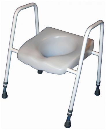 President Raised Toilet Seat And Frame - adjustable height